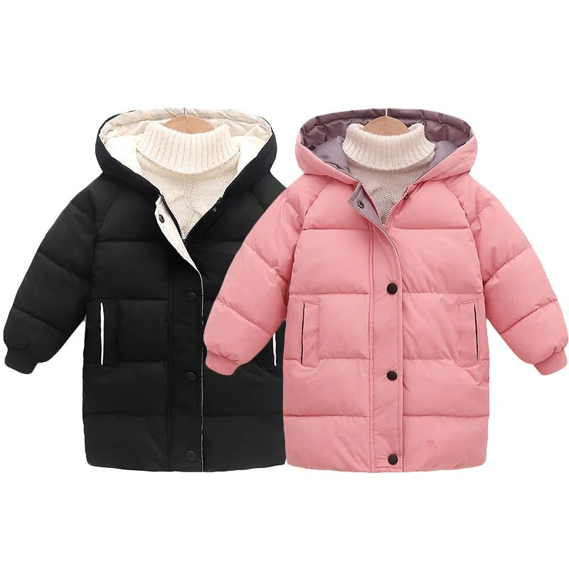 Fashionable kids parka coat for 2–10 years old