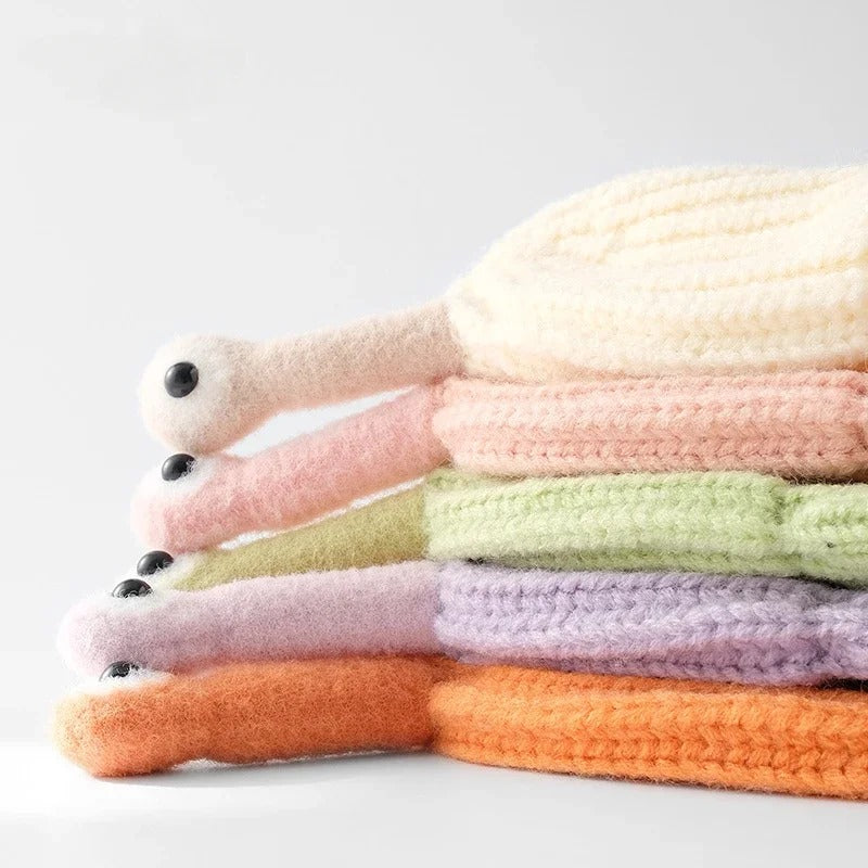 Korean kids cartoon antennae knitted hat