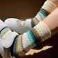 3Pcs Set Handmade Colorful Socks for Women – Winter Thick Soft Home Sleep Socks, Gift for Her