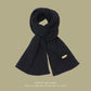 Unisex Thick Warm Knit Scarf | Soft Solid Cashmere Neckwear