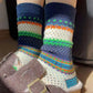3Pcs Set Handmade Colorful Socks for Women – Winter Thick Soft Home Sleep Socks, Gift for Her