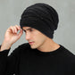 Men’s Big Size Winter Beanie | Warm Knit Hat with Ear Protection | Unisex Cozy Ski & Outdoor Cap