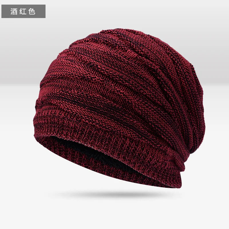 Men’s Big Size Winter Beanie | Warm Knit Hat with Ear Protection | Unisex Cozy Ski & Outdoor Cap