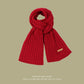 Unisex Thick Warm Knit Scarf | Soft Solid Cashmere Neckwear