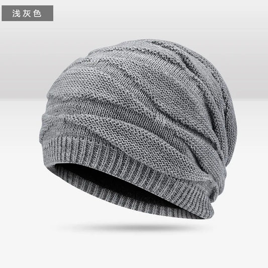 Men’s Big Size Winter Beanie | Warm Knit Hat with Ear Protection | Unisex Cozy Ski & Outdoor Cap