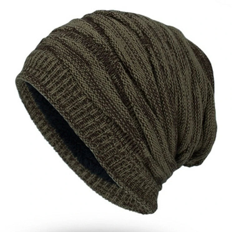 Men’s Big Size Winter Beanie | Warm Knit Hat with Ear Protection | Unisex Cozy Ski & Outdoor Cap