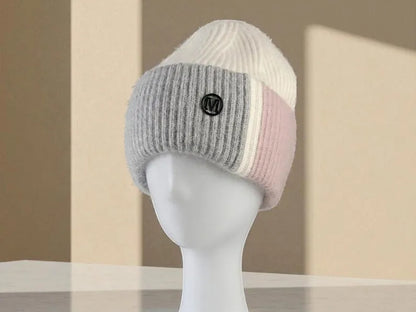 Colorful Matching Beanies | Soft Fluffy Winter Hat | Cozy Knit Hats for Women | Warm Fashionable Beanie | Cute Cold Weather Gift