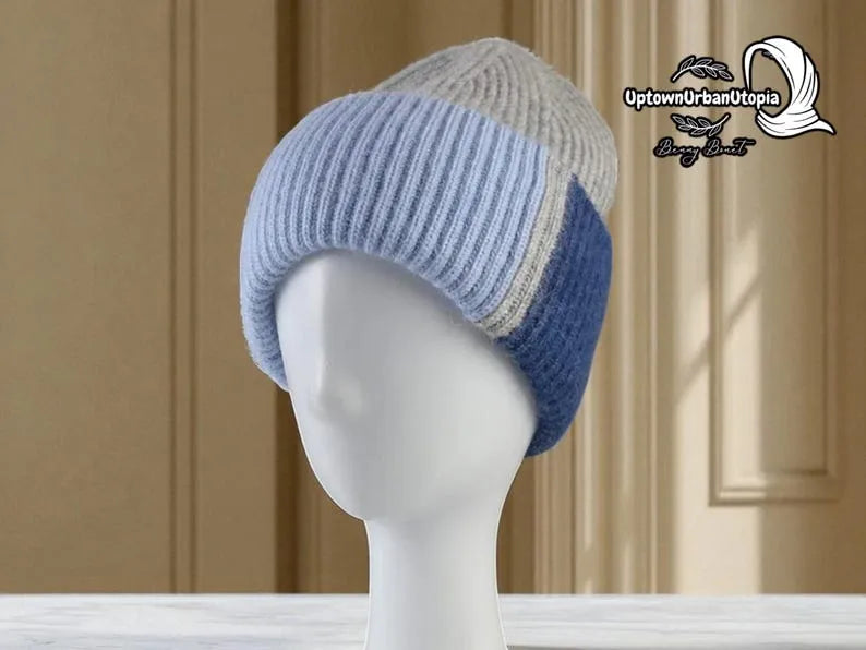 Colorful Matching Beanies | Soft Fluffy Winter Hat | Cozy Knit Hats for Women | Warm Fashionable Beanie | Cute Cold Weather Gift