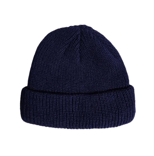 Warm Wool Beanie for Teens – Soft Black Knitted Winter Cap