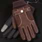 Men's Suede Touchscreen Gloves | Fleece Lined Winter Driving Gloves