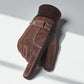 Men's Suede Touchscreen Gloves | Fleece Lined Winter Driving Gloves