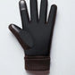 Men's Suede Touchscreen Gloves | Fleece Lined Winter Driving Gloves
