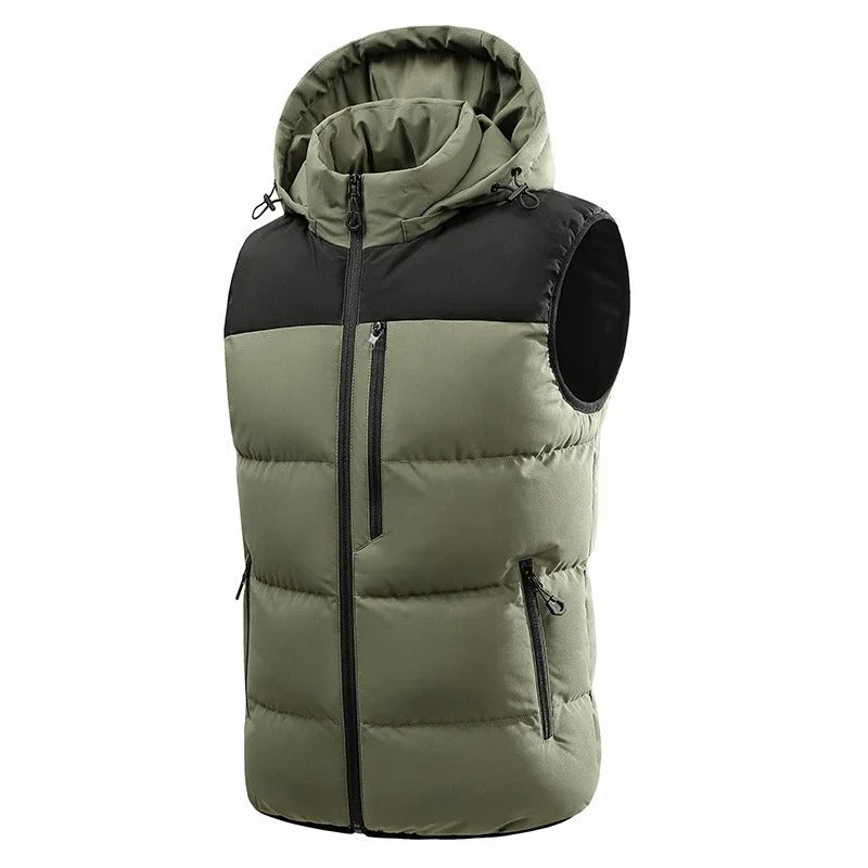 Warm casual outdoor vest men