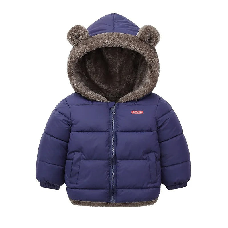 "children cotton polyester warm jacket"