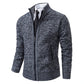 Men’s stand collar fleece cardigan