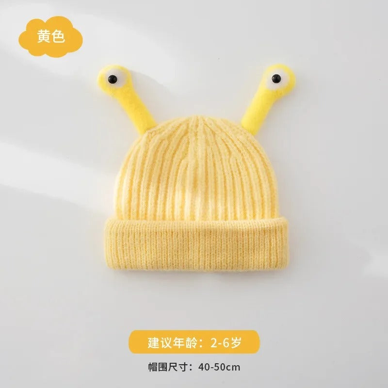 Cute children’s knitted hat, windproof and cozy
