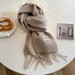Korean style double-sided cashmere-feel wrap