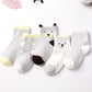 Colorful kids socks set with cartoon design