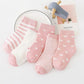 Kids cotton socks 5 pairs striped cartoon