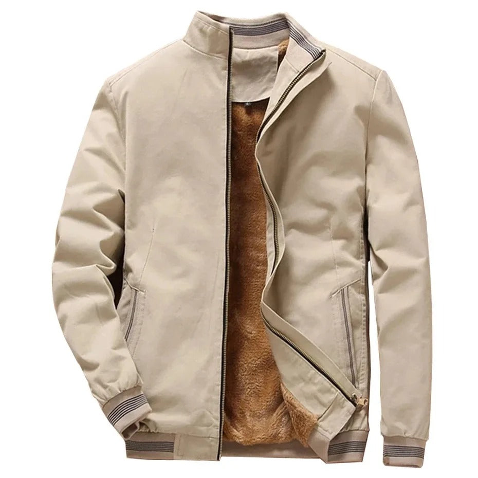 Men’s aviator jacket autumn winter fleece