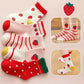 Cute strawberry knit socks for girls