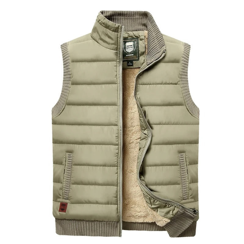 Men’s sleeveless stand collar vest