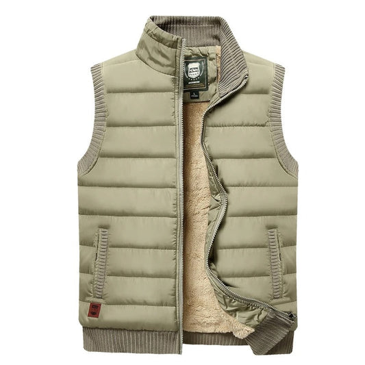 Men’s sleeveless stand collar vest