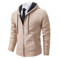 Soft fleece-lined hoodie jacket