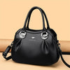 Luxury 3-layer leather handbag, large capacity shoulder tote, women’s casual bag