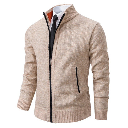 Men’s winter warm zip cardigan