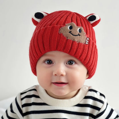 Unisex cartoon baby winter cap