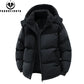 Men’s Autumn Winter Windbreak Jacket – Warm Outdoor Coat with Removable Hood