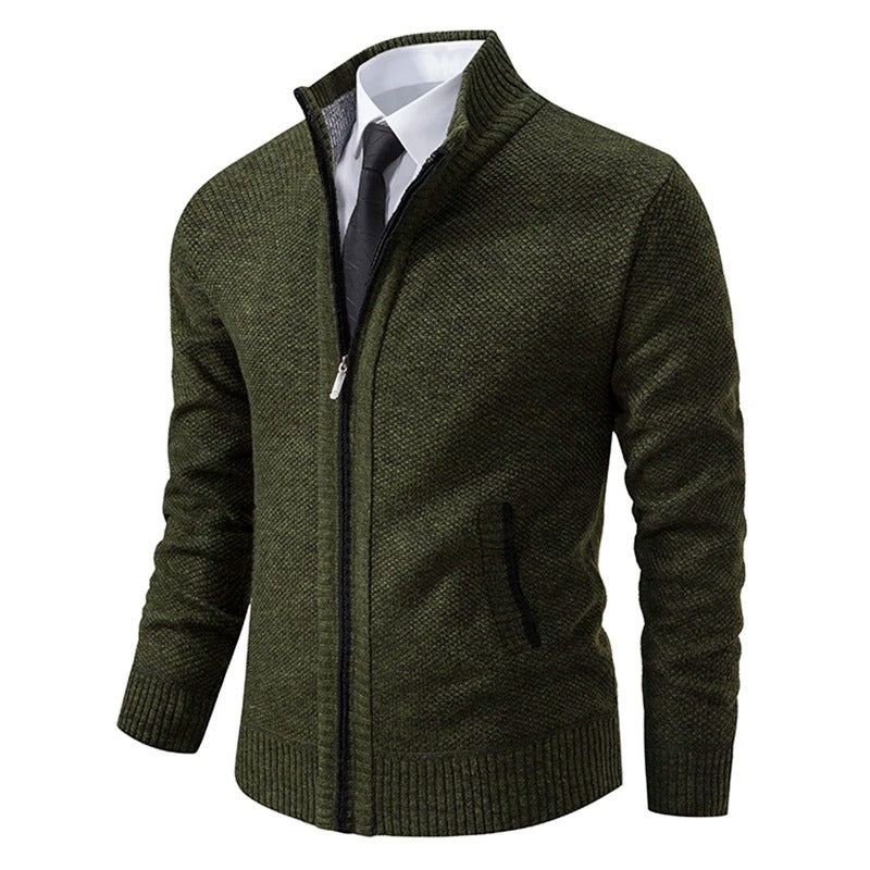 Men’s winter warm zip cardigan
