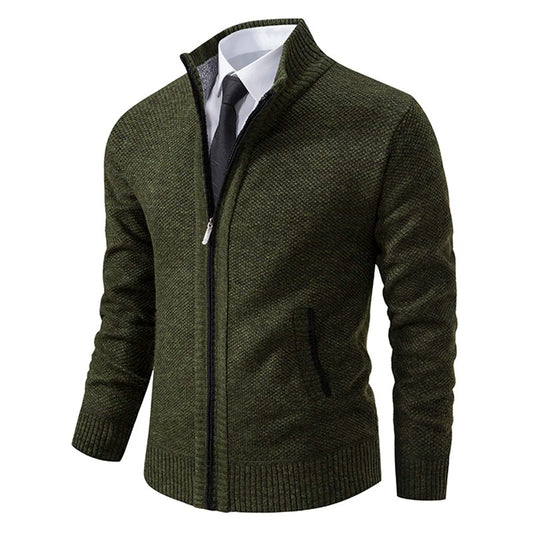 Men’s winter warm zip cardigan
