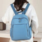 Waterproof Nylon Backpack Solid Color