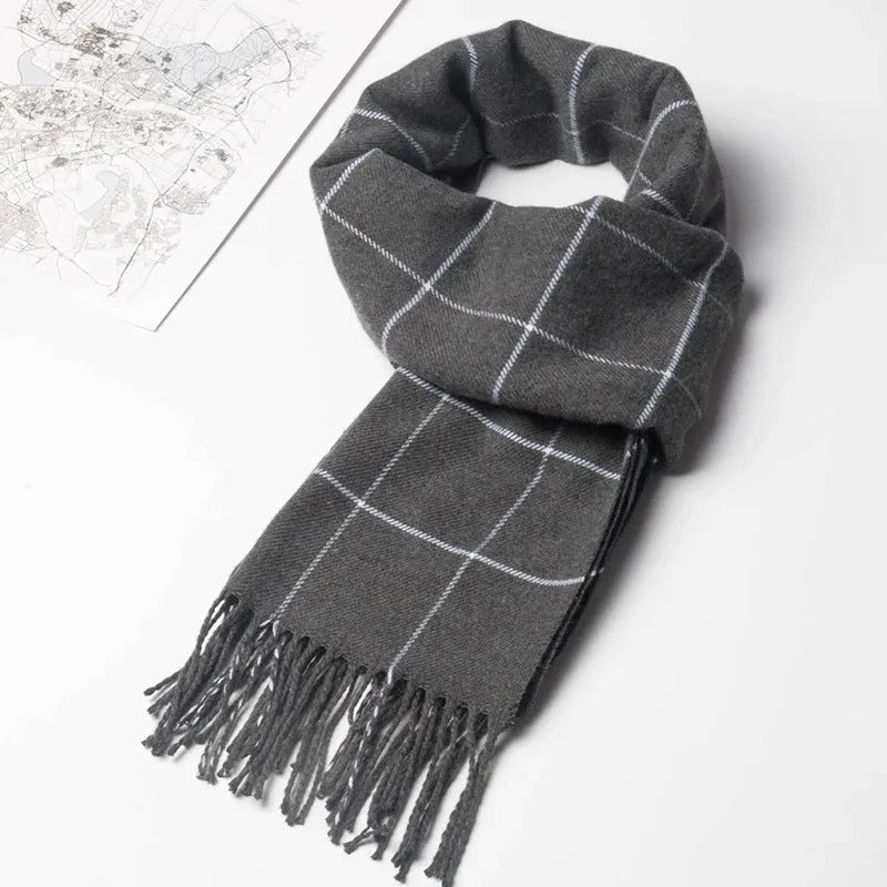 Tassel long winter neck scarf for men Women