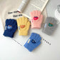 Cartoon car knitted winter gloves for toddlers