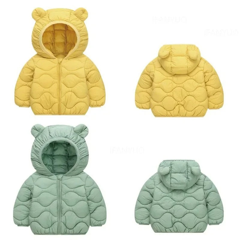 Kids lightweight down cotton vest winter
