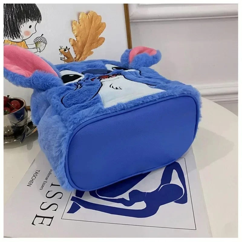 stitch inspired plush backpack kids