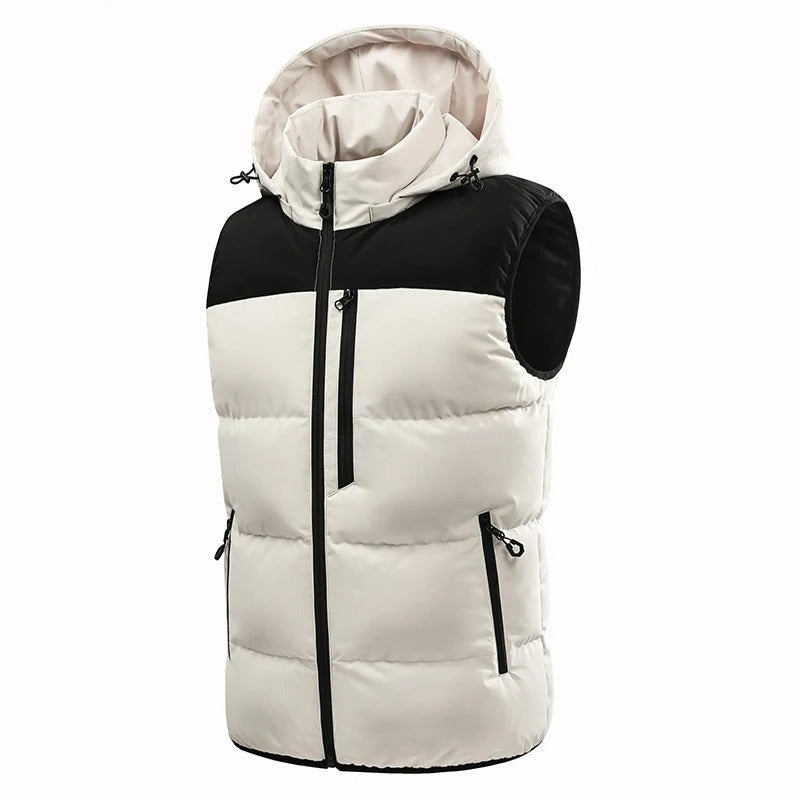 Windproof sleeveless jacket for men