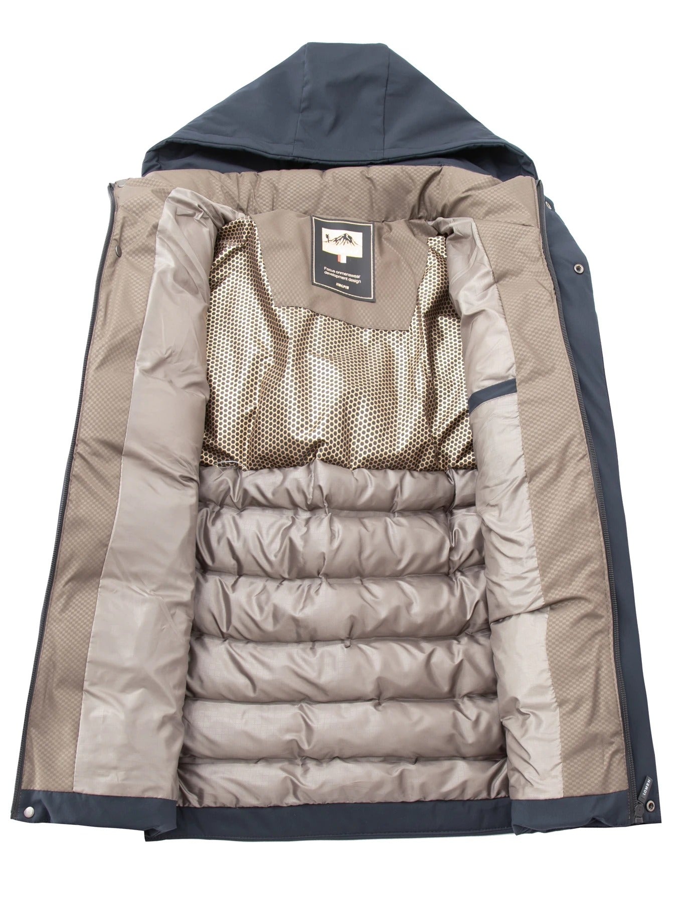 Men’s thick hooded cotton jacket