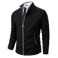 Men’s stand collar fleece cardigan