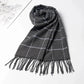 Soft imitation cashmere men scarf wrap