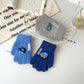 Cartoon car knitted winter gloves for toddlers