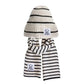 Unisex knitted scarf and hat for toddlers