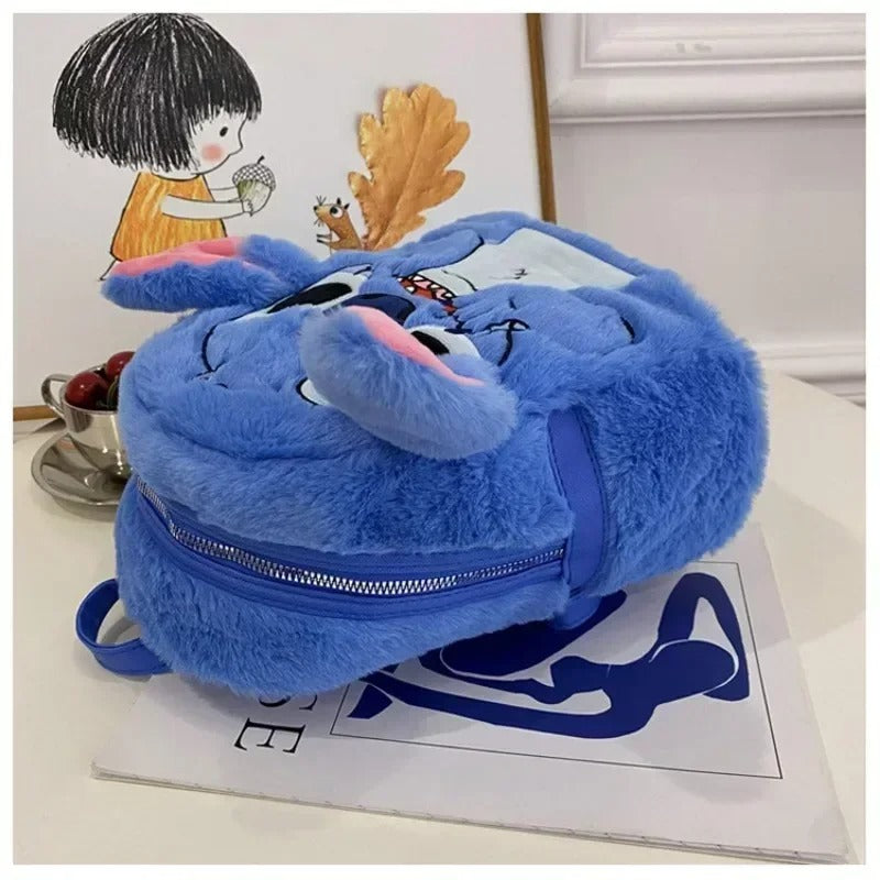 3d cartoon plush school bag for girls