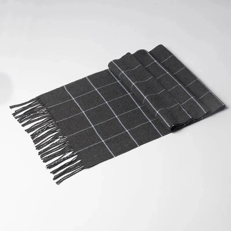 Soft imitation cashmere men scarf wrap