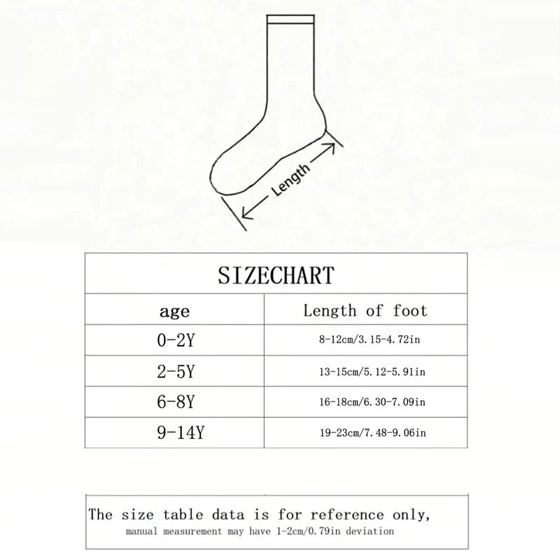 Girls all-season strawberry socks set