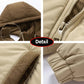 Men’s Autumn Winter Windbreak Jacket – Warm Outdoor Coat with Removable Hood