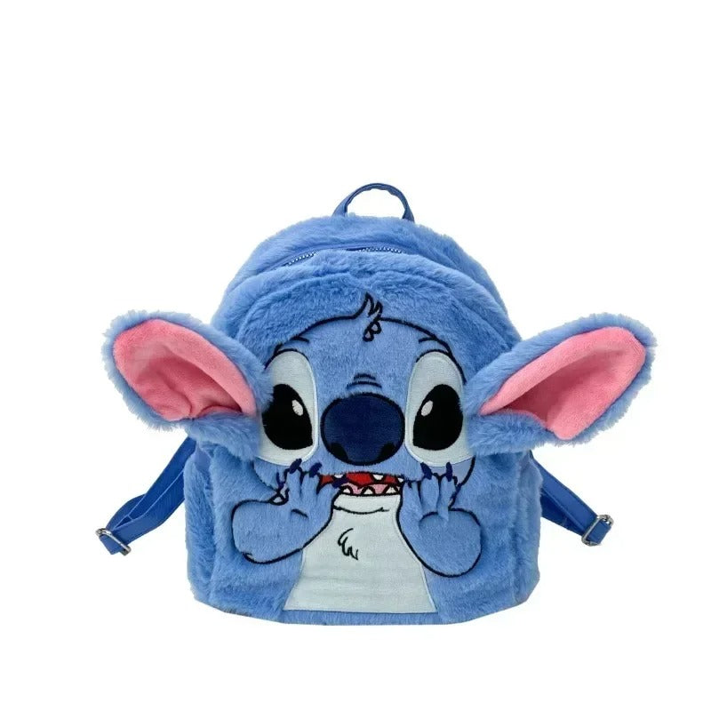 stitch inspired plush backpack kids